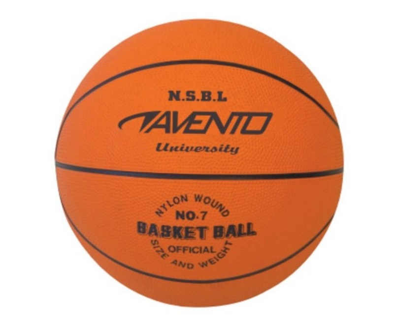 Basketball str 7, orange/sort, ø30 cm