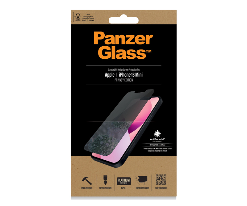 PanzerGlass Apple iPhone 13 Mini - Standard fit  (Antibakteriel)