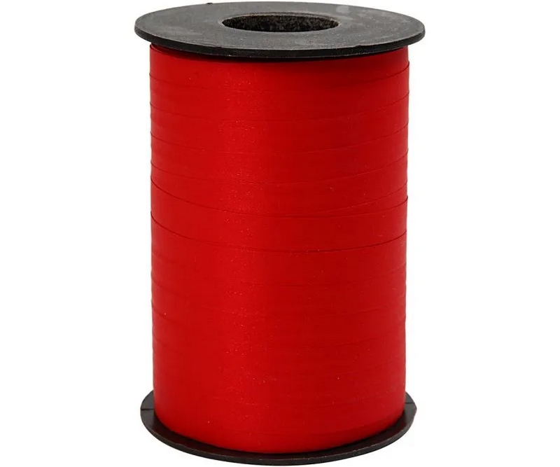 Gavebånd, B10 mm, 250m - Mat Rød