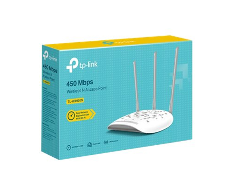 TP-Link TL-WA901N 450 Mbps Access Point - Hvid