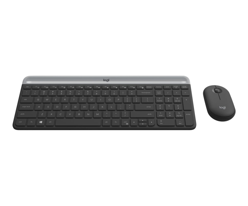 Logitech MK470 Slim Wireless Combo tastatur og mus - Nordisk