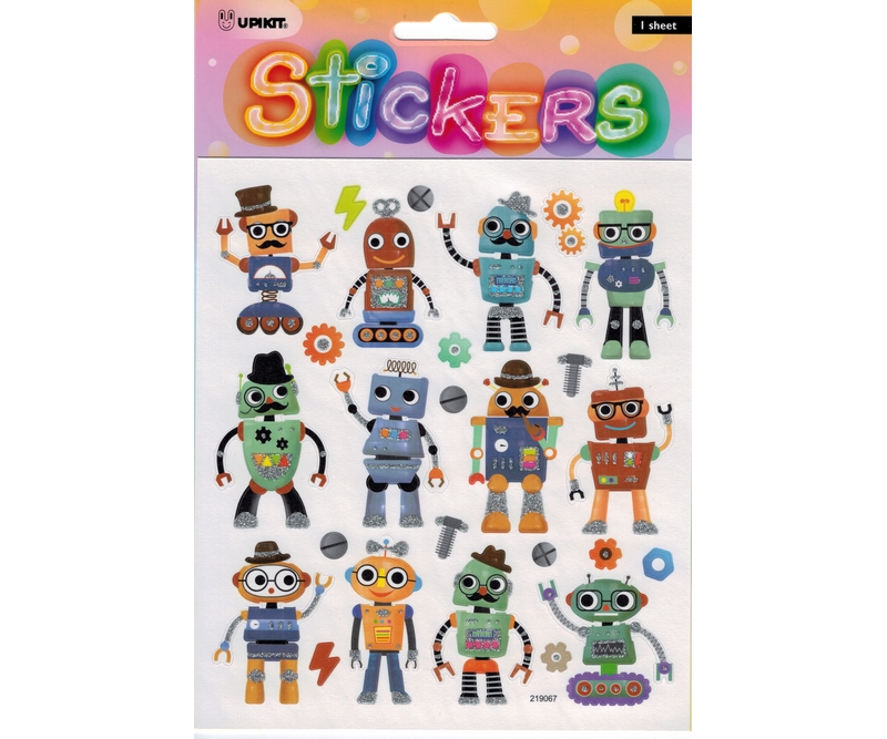 stickers - Robotter - 1 ark