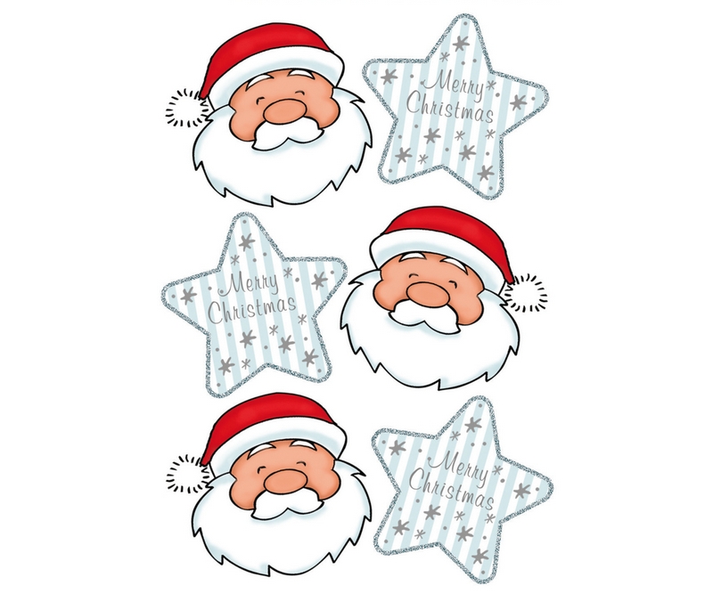 Stickers - Santa Claus - 3 ark