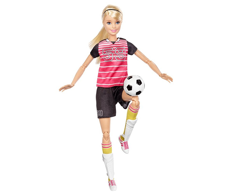Barbie dukke - Fodboldspiller