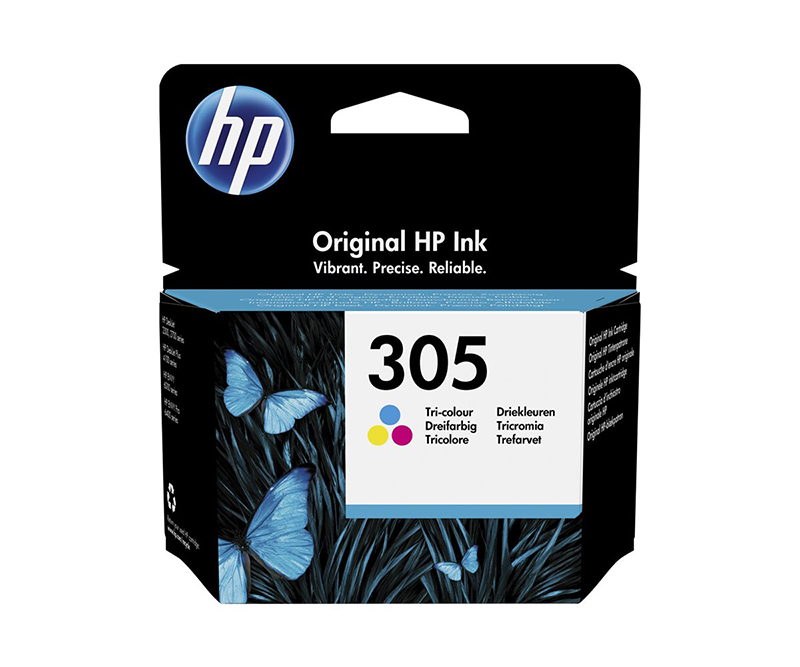 HP 305 Inkjet - Tri-Color - 100 sider