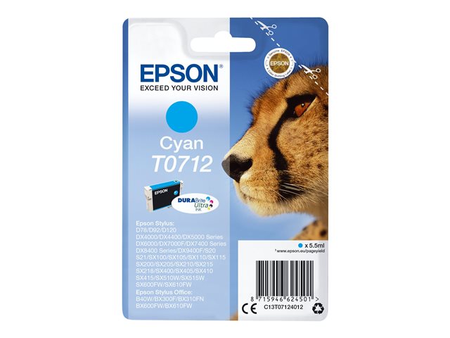 Epson Inkjet - Cyan -T0712