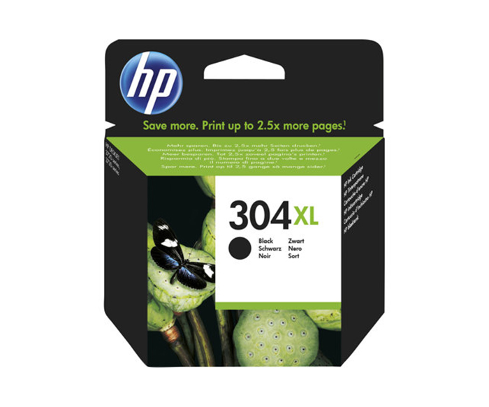 HP 304XL Inkjet - Sort - 300 Sider