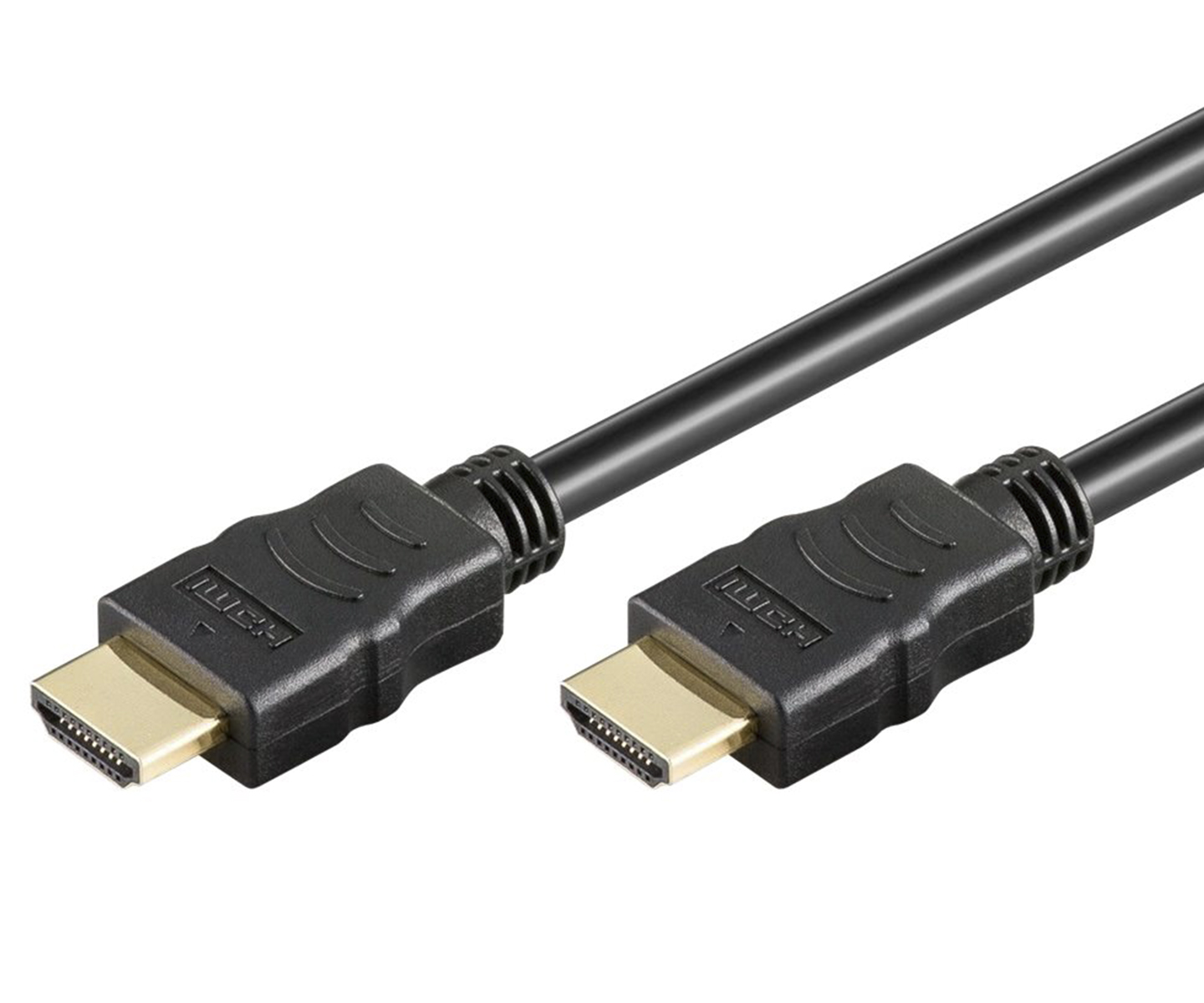 Goobay HDMI kabel 0,50m Guld Ethernet sort