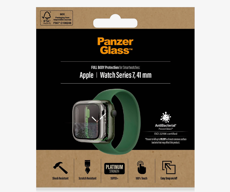 PanzerGlass Apple Watch Series 7 41mm - Clear Fullbody
