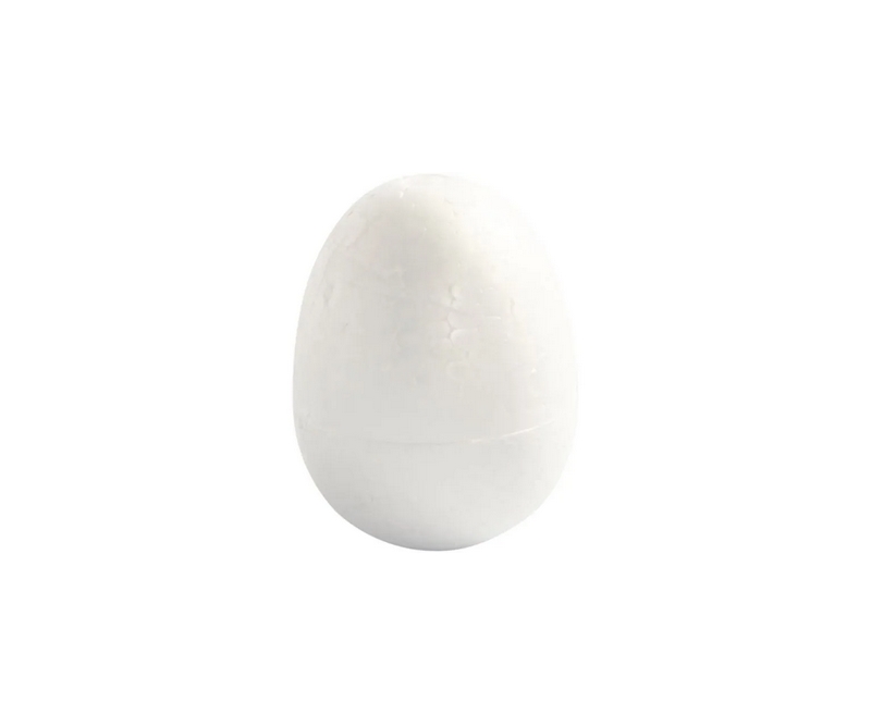 Flamingo æg, h 6 cm , hvid - 5 stk