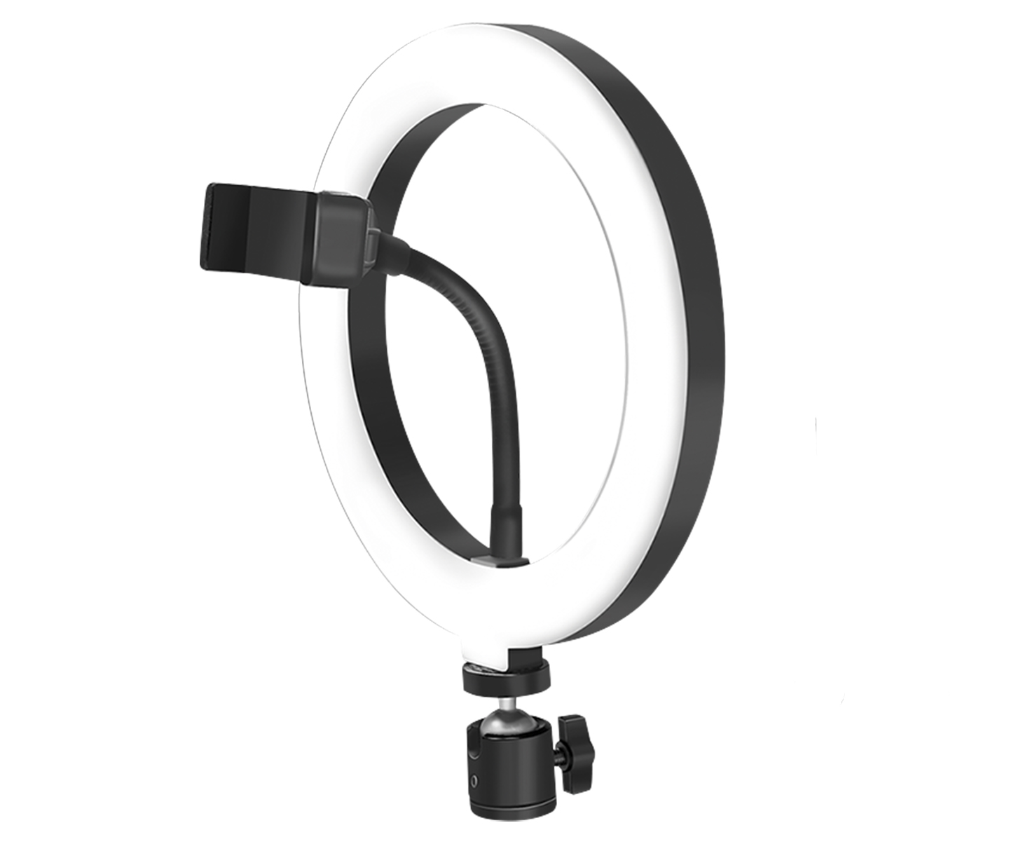 Logilink LED Ring Light 360 grader - Vlogging kit uden stativ