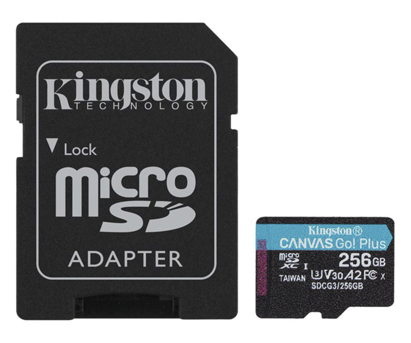 Kingston microSDXC A2 / Video Class V30 / UHS-I U3 / Class10