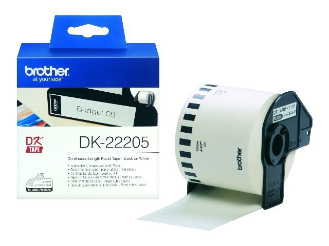 Brother DK22205 Hvid endeløs papir tape 62mm 3