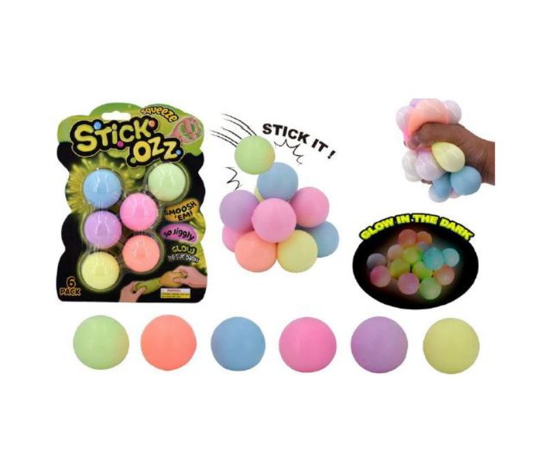 Squeeze sticky balls - Glow in the dark