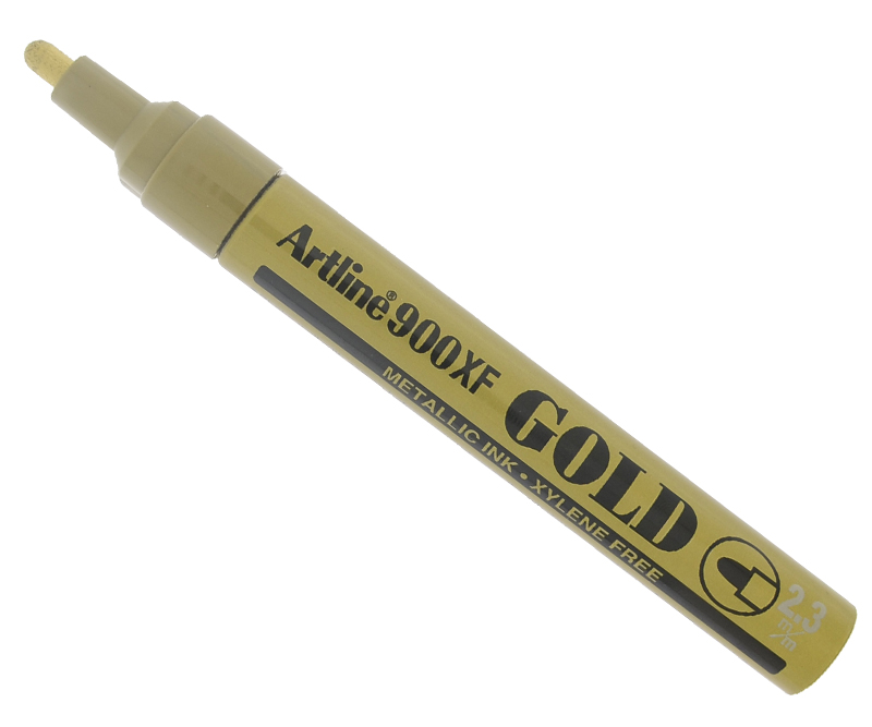 Artline Metallic Marker 900XF 2.3 mm rund fiberspids - Guld