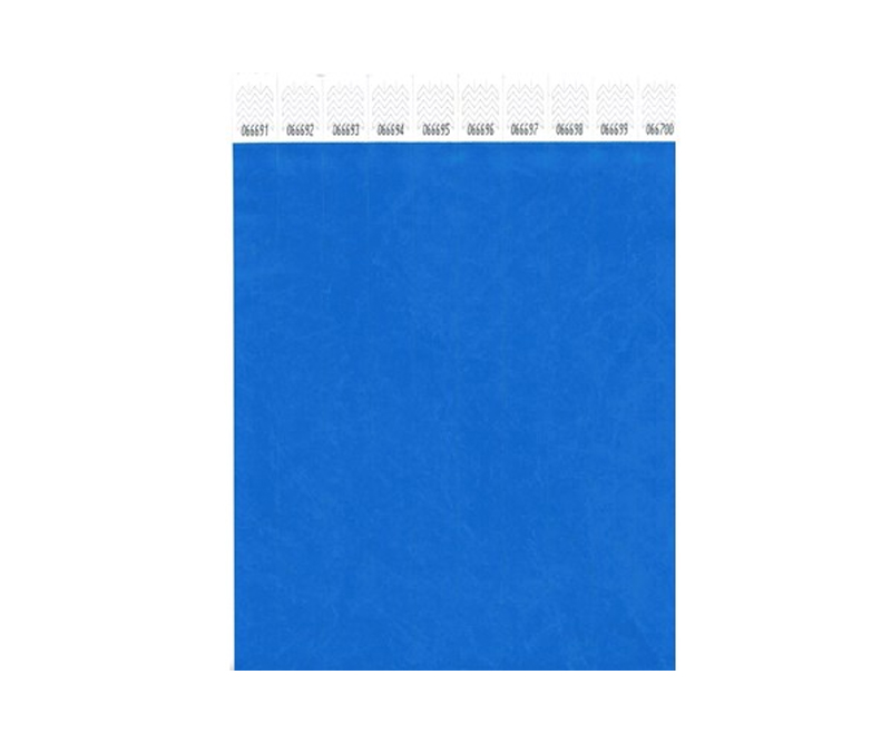 Festivalarmbånd - Løse ark - 100 stk - Blå