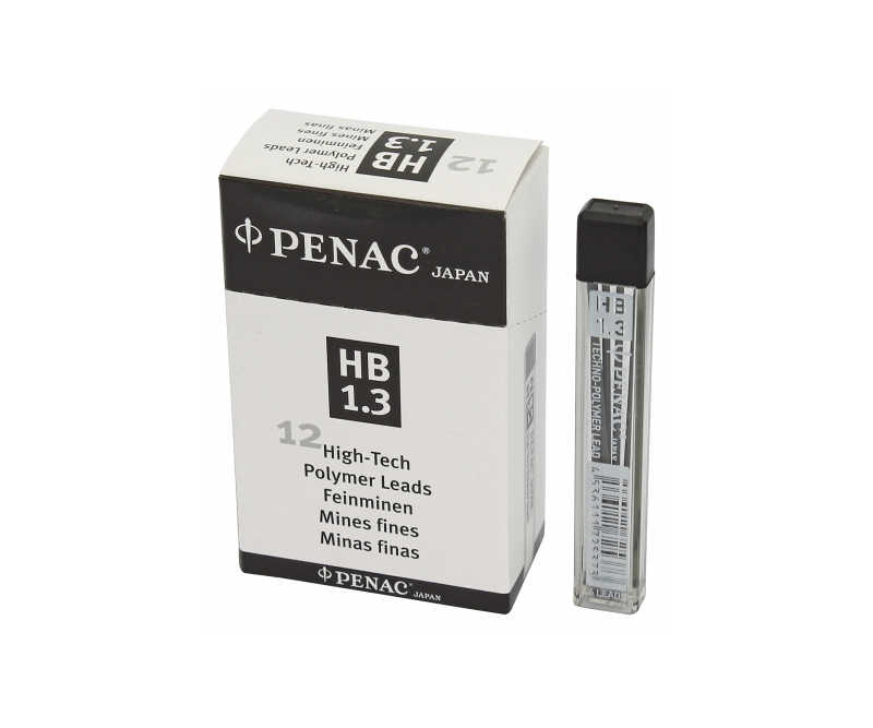 PENAC stifter 1,3 mm HB til stiftblyanter - 6 stk pr. tube