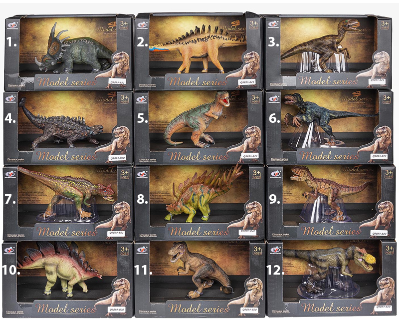Dinosaur - Vælg mellem 12 forskellige modeller