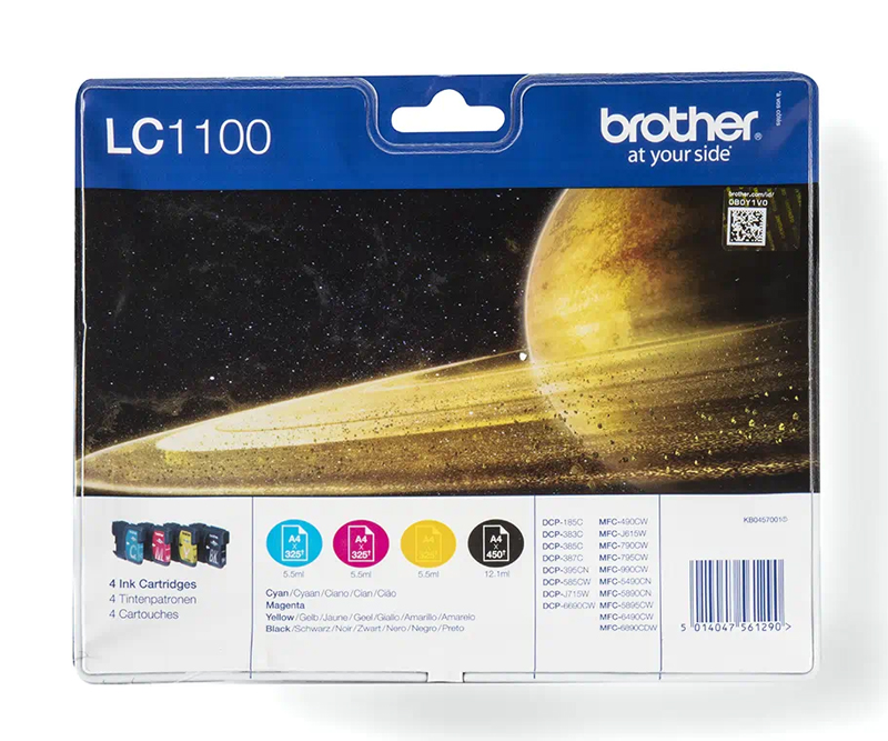 Brother Inkjet - LC1100 Value pack alle 4 farver
