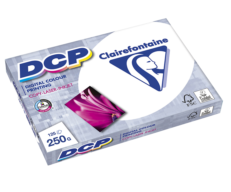 Clairefontaine DCP A4 Hvid 250g 125stk
