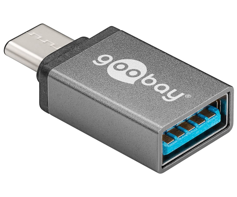 Goobay USB-C adapter - USB 3.0 A port grå