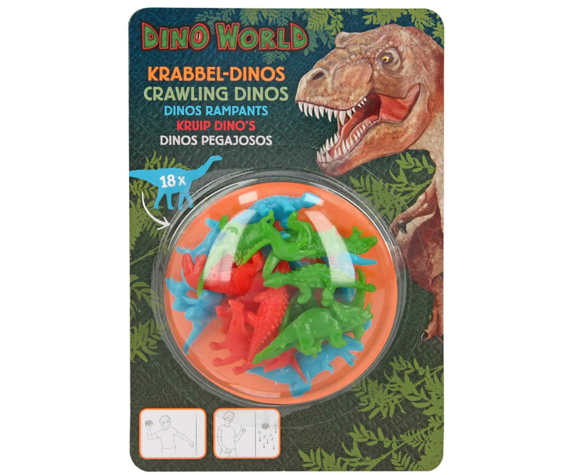 Dino World - Kravlende Dinosaurus - 18 stk