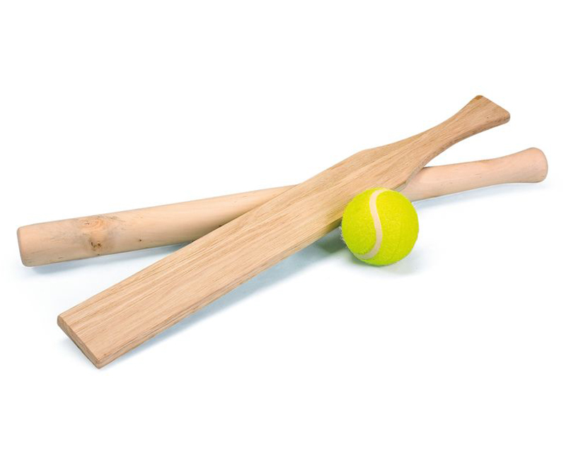 Vini - Rundboldsæt - 2 træbat og 1 tennisbold