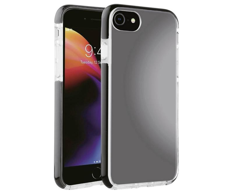 Vivanco Rock Solid bagcover iPhone 7/8/SE(2020) - Klar/sort