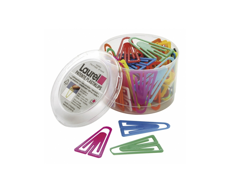 Plastikclips Laurel 60 mm - 75 stk - assorteret farver