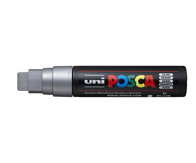 POSCA Tus PC-17K - 15 mm - Extra broad - Silver