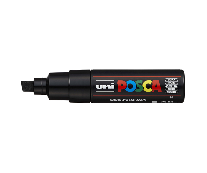 POSCA Tus PC-8K - 8 mm - Chisel tip - Black