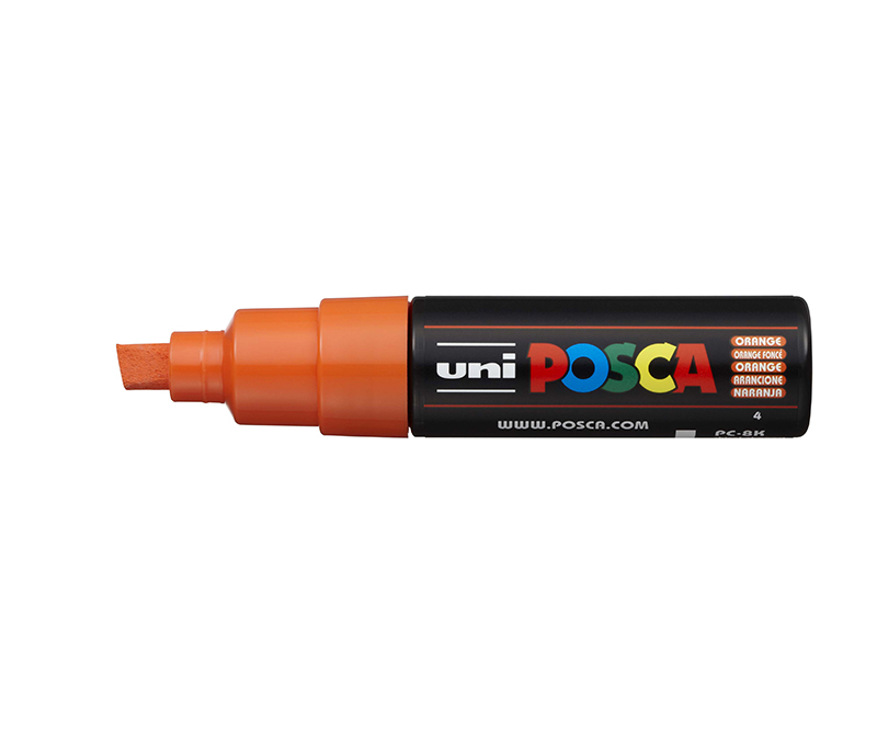POSCA Tus PC-8K - 8 mm - Chisel tip - Orange