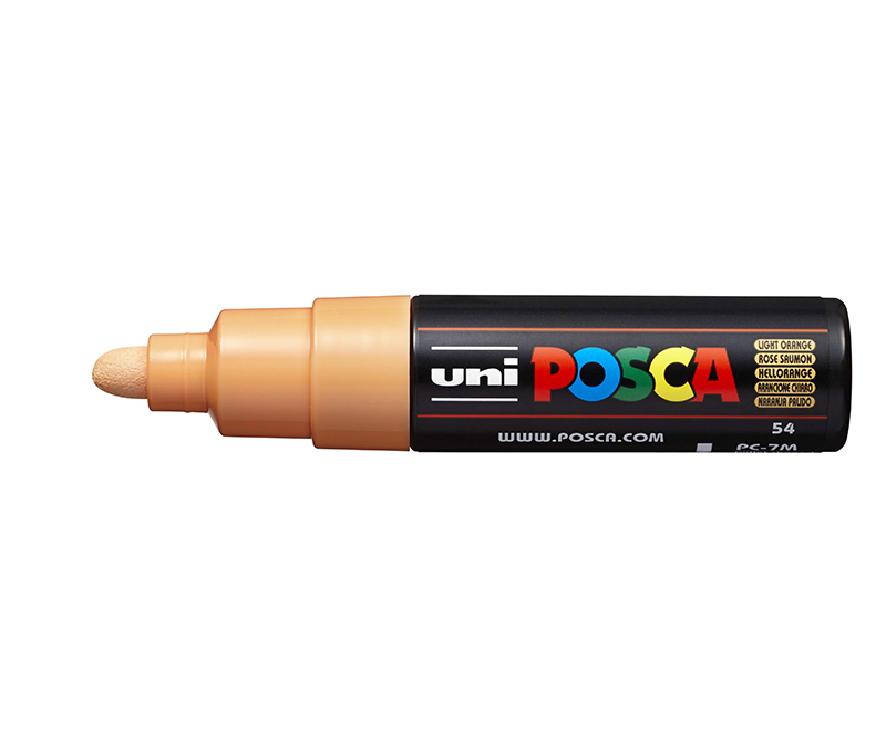 POSCA Tus PC-7M - 4,5 - 5,5 mm - Bullet tip - Light orange