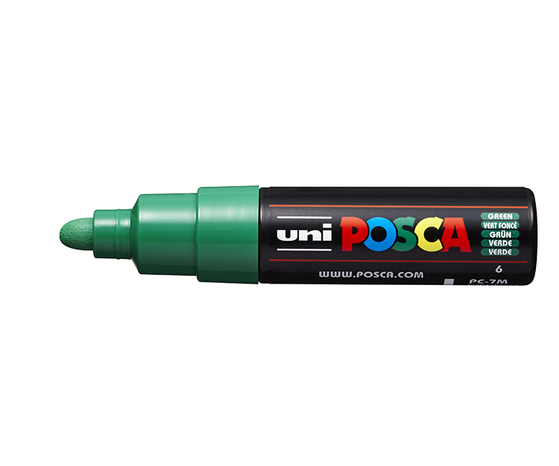 POSCA Tus PC-7M - 4,5 - 5,5 mm - Bullet tip - Green