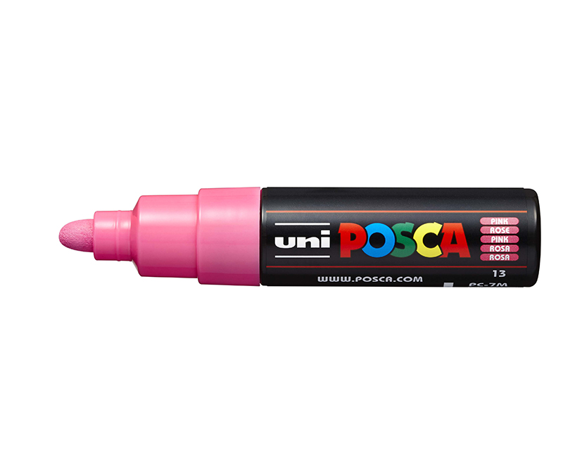POSCA Tus PC-7M - 4,5 - 5,5 mm - Bullet tip - Pink