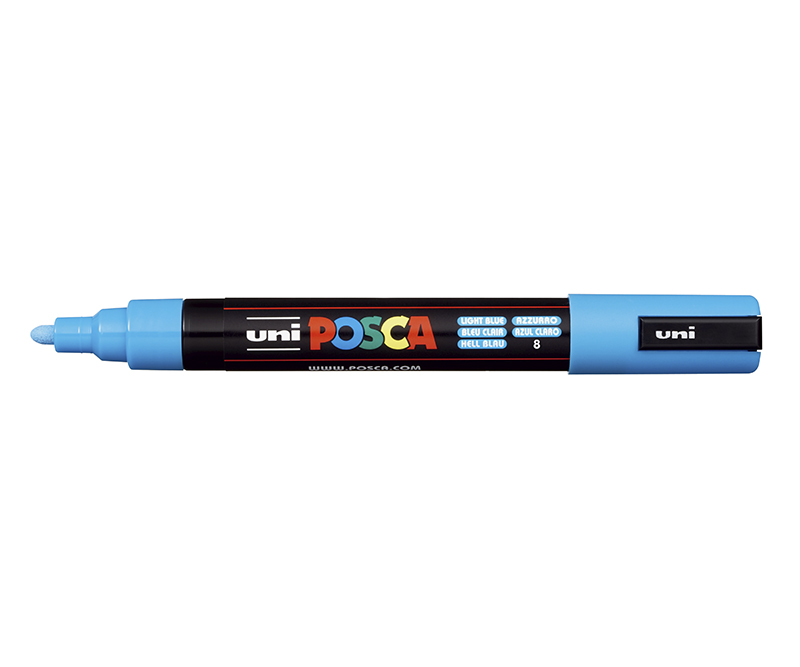 POSCA Tus PC-5M - 1,8 - 2,5 mm - Medium - Light blue