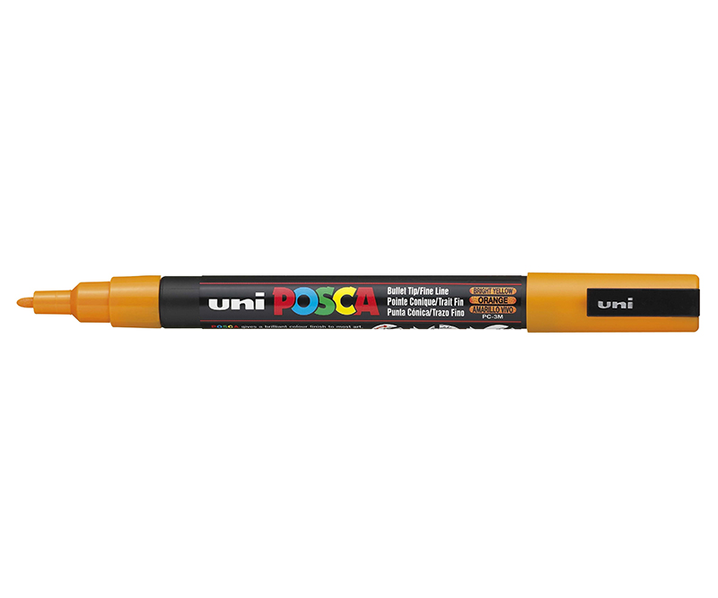 POSCA Tus PC-3M - 0,9 - 1,3 mm - Fine - Bright yellow