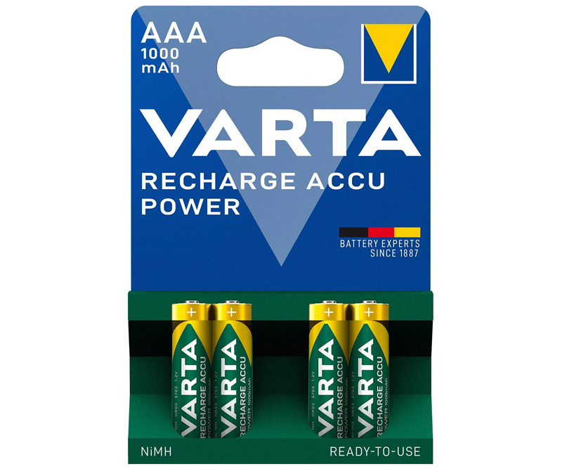 Varta Professional AAA Genopladelige Batterier 1000 mAh