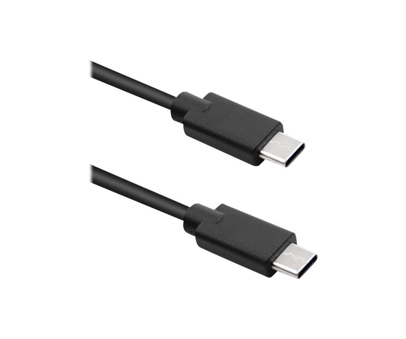 Qoltec - USB-C (han) til USB-C (han) - 3 m - sort