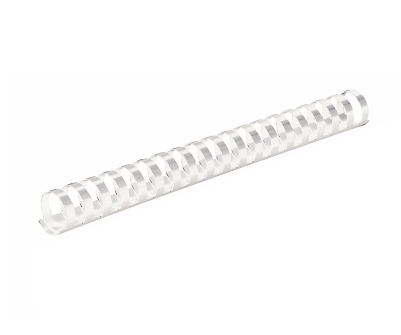 Spiralryg Plast 22 mm til 210 ark - Hvid