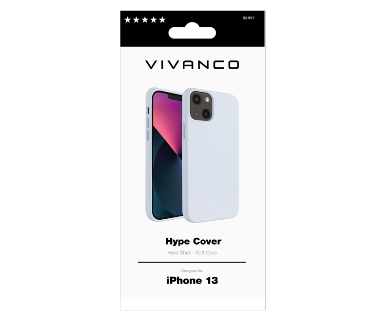 Vivanco Hype Silicone Cover iPhone 13 - Sky Blue