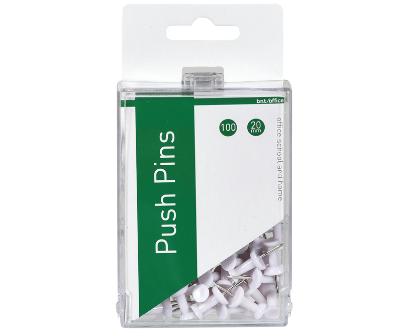 Tegnestifter/Push-pins 100 stk - Hvide