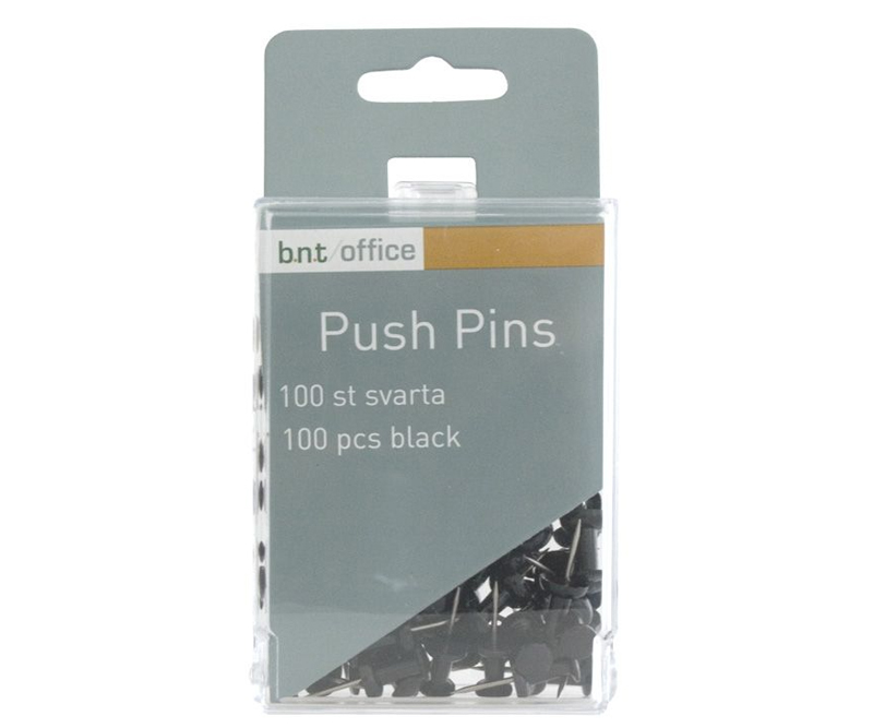 Tegnestifter/Push-pins 100 stk - Sort