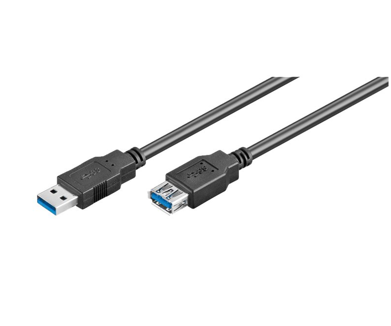 Goobay USB 3.0 forlængerkabel - USB Type A (hun) til USB Type A (han) 5 m - Sort