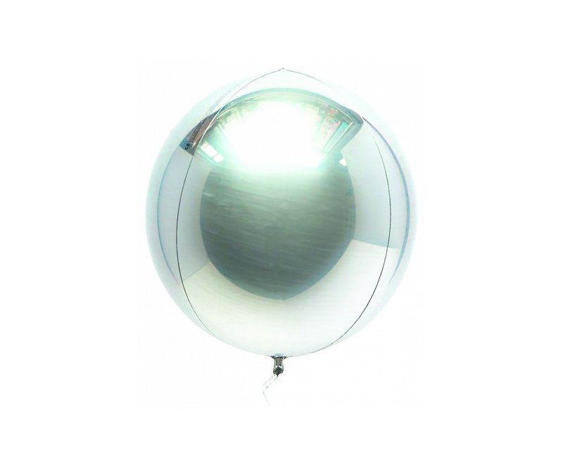 Folie ballon 45cm 3D - Sølv