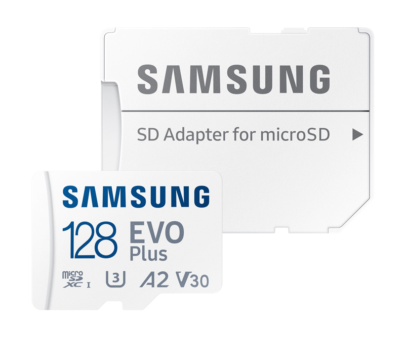 Samsung EVO MB-MC128KA microSDXC A2 / Video Class V30 / UHS-I U3 / Class10