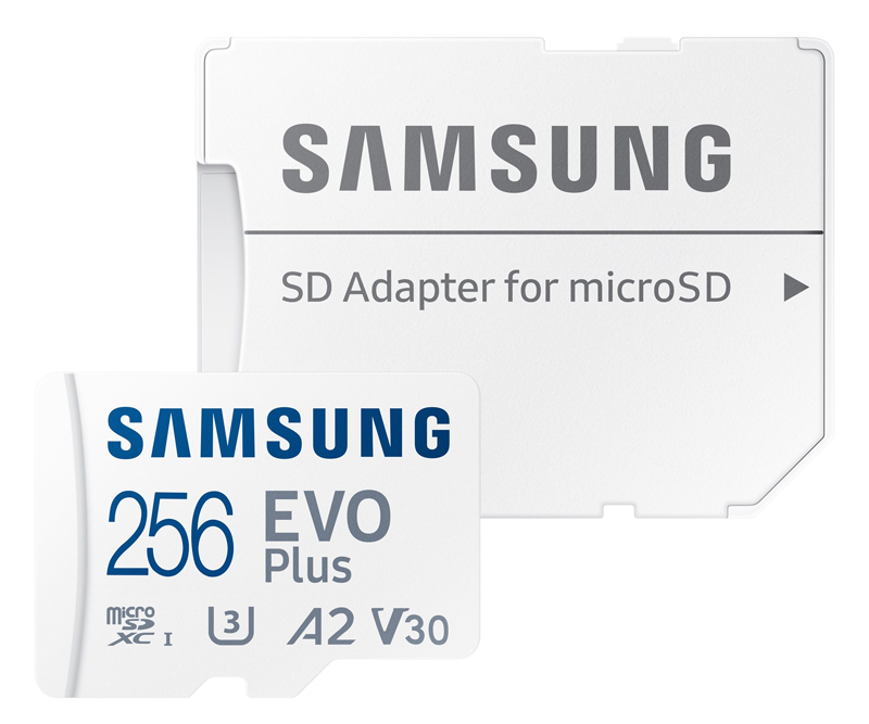Samsung EVO MB-MC256KA microSDXC A2 / Video Class V30 / UHS-I U3 / Class10
