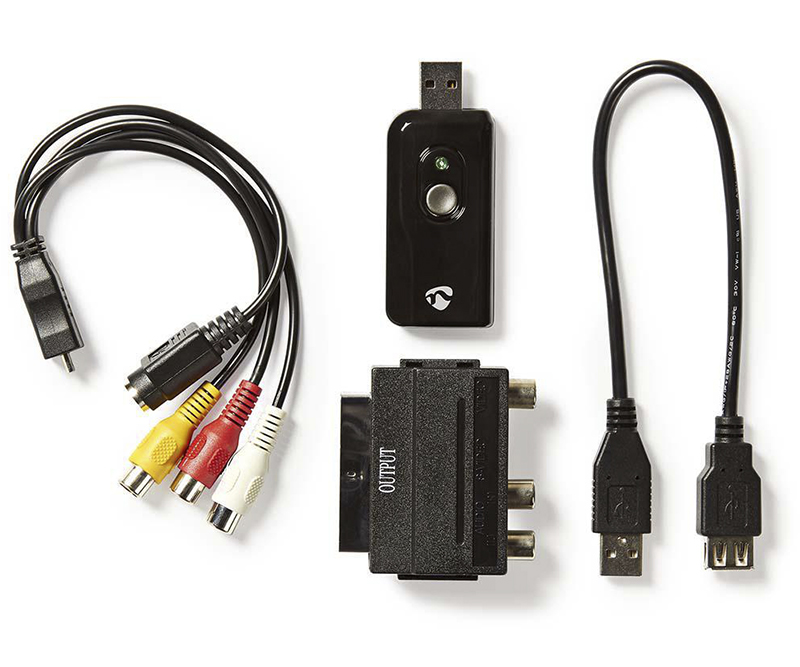 Nedis® Video Grabber USB 2.0 | 480p | A / V-kabel / Scart / Software / USB forlængerkabel