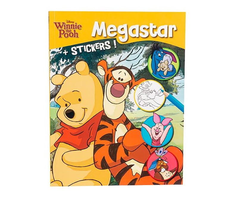 Disney Winnie the Pooh Malebog 128 sider + stickers