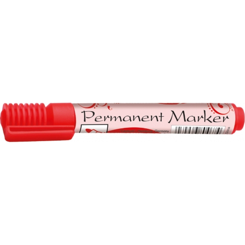 Permanent marker 2-5mm. - Rød